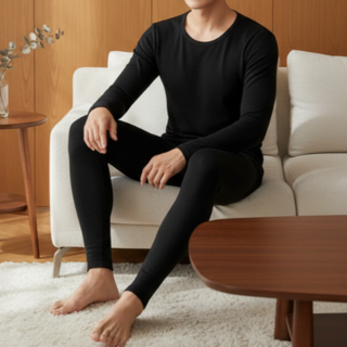 사라포유 남성 피치 기모내의 상하세트 내복