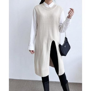 여자 앞트임 롱니트원피스