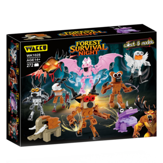 Wakku 99일 나이트 인더 포레스트 레고호환블록 피규어 8종 블럭세트 pcs272, 1, 1세트