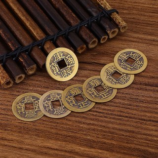 五帝錢．銅製仿古錢 中式黃銅做舊 可佩鑰匙圈配件 順治康熙雍正乾隆嘉慶, 1個