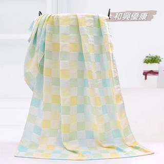 吸水加厚浴巾加大款：珊瑚絨、純棉紗布雙層透氣，家用男女柔軟沖涼耐用, 1個, 純色款【粉色一條】,純棉72*140CM成人浴巾