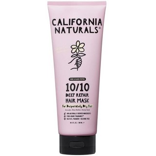 캘리포니아 내추럴 딥 리페어 헤어 마스크 건조하고 손상된 모발을 위한 컨디셔너 나트랄 비건 파라벤 및 황산염 프리 수분 공급 컨디셔닝 컬리 곱슬머리 모든 모발 유, 10.5 Ounce (Pack of 1)