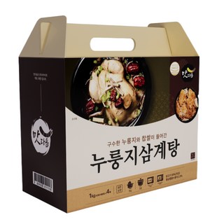 디아이 맛다옴 누룽지삼계탕 선물세트 (1kg 4개입), 1kg 4EA, 1kg