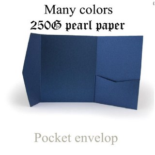 많은 색상 25 개/몫 서명 포켓 봉투 무료, 13 Pearl Dark green