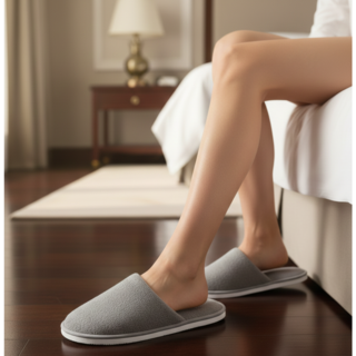 고급 2중 쿠션 실내 슬리퍼 거실 층간소음방지 호텔 겨울 털소재 거실화 룸슈즈 1+1 2개