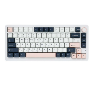 큐센 풀윤활 가스켓 유무선 기계식 키보드, 화이트컬러(WHITE), QSENN Q75 PBT(유무선 키보드), 저소음 바다소금축