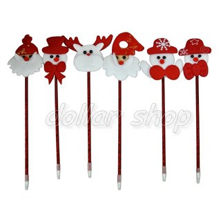 寶貝玩具屋 聖誕節限定 超值聖誕老人小雪人造型原子筆(單入), 1個, 不挑款