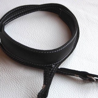 (BEAGLE) B3 Nappa 真皮相機減壓背帶 - 黑/白/咖啡色, 1個, 黑色, 黑色