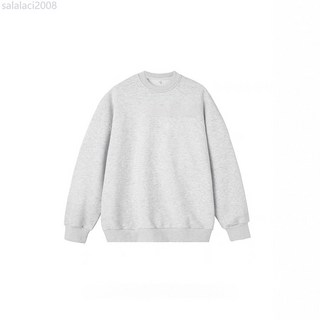 珍珠棉春秋季復古簡約百搭圓領衛衣男潮牌bf慵懶風情侶休閒打底衫