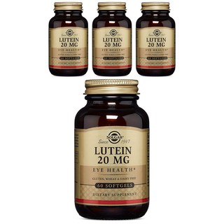 SOLGAR 葉黃素軟膠囊 20mg, 60顆, 4罐