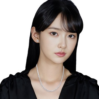 쵸이젬 랩 다이아몬드 2mm 3프롱 테니스 목걸이 14K/18K 골드 다이아 목걸이 D-VVs1