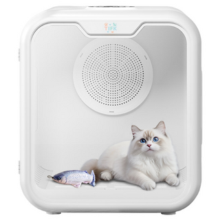 TIFK 티프크 펫드라이룸 강아지 /고양이 털 말리기 가정용 애견드라이기 저소음 빠른 건조 음이온 한국 버전, 화이트, 1개, HM-CW02