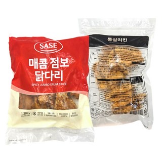 [에스프레쉬] 사세 인기상품세트 2종 ( 매콤점보 닭다리 1p + 통살치킨 1p ), 1개, 2.3kg