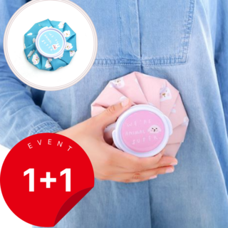 1+1벨라룩시 냉온찜질팩 얼음주머니, 핑크토끼_파랑강아지, 1개