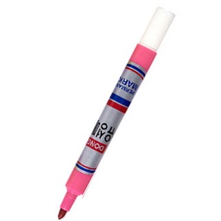 분홍색 슬림 유성매직 유리 나무 금속 플라스틱 펜, 분홍, 1개