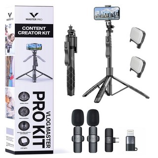 용 브이로그 키트 콘텐츠 제작자를 위한 유튜브 틱톡 팟캐스트 비디오 녹화 스타터 장비:, 1개
