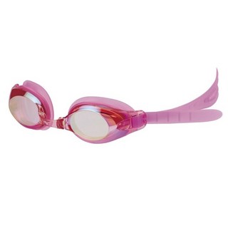 MIZUNO 美津濃 台灣製 防霧抗UV平光泳鏡 電鍍泳鏡 蛙鏡 N3TE702100, 色號66/桃粉/粉鏡面 粉色帶子, 1個
