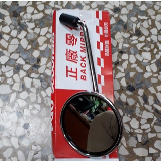 PGO BUBU-125(小頭) JBUBU110 BUBU100(大頭) IBUBU125 電鍍後視鏡 左右, 1個, 左後視鏡/電鍍-圓-雙螺母(大頭)