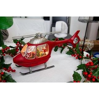 22013 헬리콥터 크리스마스 led 오르골 워터볼 스노우볼 무드등