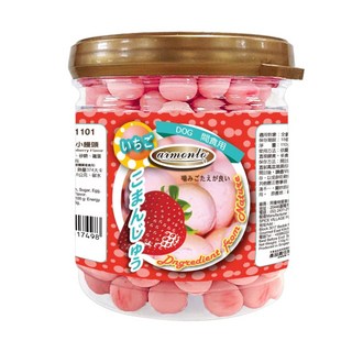 【A star】戀戀小饅頭系列 350g 狗零食 桶裝, 1個, 草莓