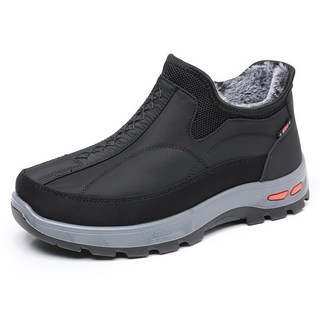 YANGTA 남성 가벼운 미끄럼방지 방한화 트레킹화 등산화 겨울 털 신발 YM-1020