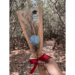 現貨 買五送一 太陽玫瑰 乾燥花 通草花 花束 畢業 禮物 情人節 滿天星, 淺藍色(滿150元出貨)