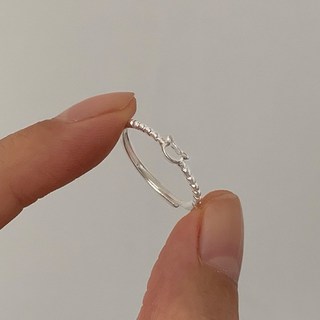 愛心珍珠戒指 (4款) 輕奢氣質開口戒 食指戒指環