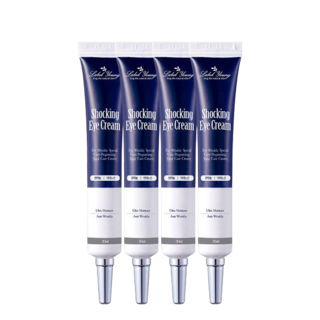 쇼킹아이크림 4개눈밑+눈가주름 탄력케어주름개선 기능성 아이세럼기초 화장품, 4개