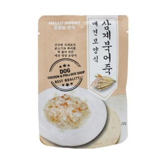 참좋은간식 삼계죽 강아지 간식 80g, 혼합맛(삼계/북어), 10개