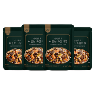 정성곳간 강순의 명인 뼈없는 소갈비찜, 4개, 500g