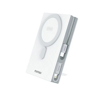 mimax / PZOZ 便攜式行動電源 10000mAh 二合一, 白色, W17