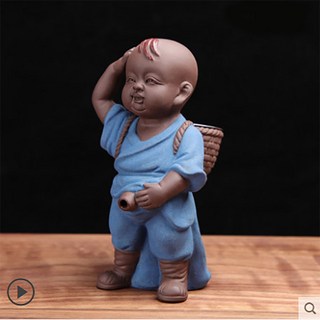 디스펜서 소주 쿨러 소주잔 기계 혼술 냉장고 진로 두꺼비 보라 장식품, 1개, 05.소년 Sanmao 파란색 5