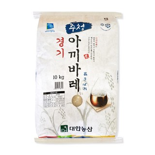 대한농산 경기 추청 아끼바레 백미, 상등급, 10kg, 1개