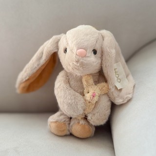 [이니셜 각인/주문제작] 커스텀 이니셜 래빗 키링 토끼 인형 열쇠고리 가방 키홀더 애착인형 3컬러 모음