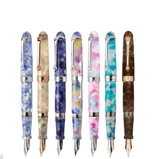 오로라 만년필 한정판 비밀의 도시 시리즈 18K 펜촉, M, 볼테라/888-VVO