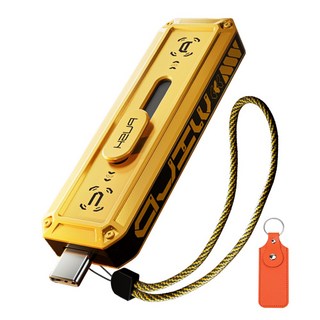 MOVESPEED WD10 1090MB/s USB 3.2 Gen2 C타입 플래시 드라이브 듀얼 인터페이스 외장SSD 금속 재질, 노란색, 2TB