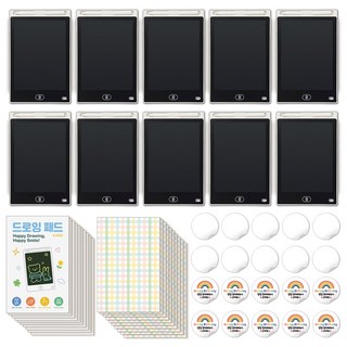 아크디 드로잉패드 생일선물 답례품 세트, 10개, 화이트