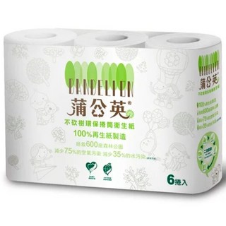 蒲公英 小捲桶衛生紙 270抽6捲入 (超取最多4組), 6捲, 1套