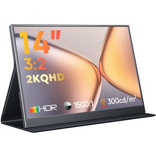 MagicRaven 14인치 2.1K IPS 포터블 DEX 휴대용 모니터, 14-2.1k-60, 35.56cm