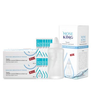 노즈킹 코세척기 + 코세척 분말 10p + 분말 120p 세트, 1세트