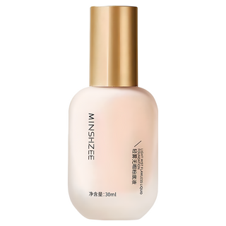 MINSHZEE清透無瑕粉底液 遮瑕 控油 淡化痘印 持久不脫妝, 象牙白【02】, 1個