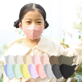 어린이 코코핏 마스크 소형[N] 새부리형 힐타임 컬러 마스크, 1개, 스위트핑크 1개, 25매