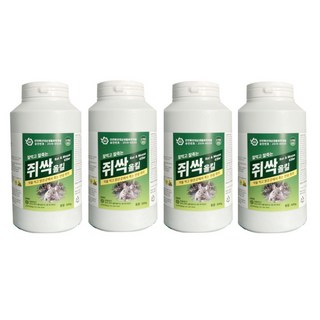 자재1번가 잘먹고 잘죽는 강력 쥐약 쥐싹올킬 500g, 4개, 1개입