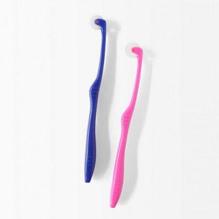 생활건강 칫솔 둥근모형 0.076mm 초미세모 구강청결용품, 핑크