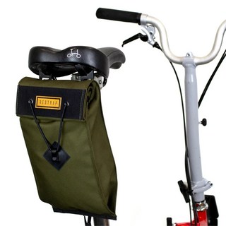 [ RESTRAP ] BROMPTON CITY SADDLE BAG 大 小布, 綠色, 1個
