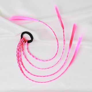 假髮馬尾-派對造型必備 簡易夾式固定 時尚百變, 辮子5公主粉 一入