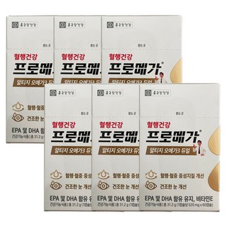 종근당 프로메가 알티지 오메가3 듀얼 6박스 6개월분 혈행개선, 60정, 6개