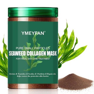 순수 천연 해초 콜라겐 페이스 마스크 파우더 무향 파라벤 무첨가 스킨케어 딥 하이드레이팅 정화용 조류 젤리 마스크용 미용실 스파 사용 (500G/17.6, 1개