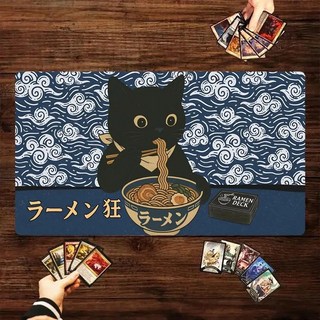게이밍 장패드 고양이 캐릭터 마우스패드 방수코팅, 1개, 바다고양이