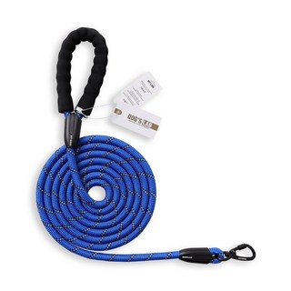 독스랩 1.5m 2m 3m 5m 스트롱 로프 소형견 중형견 대형견 줄 강아지 리드줄 산책줄 베이직 로프, 블루, 1개